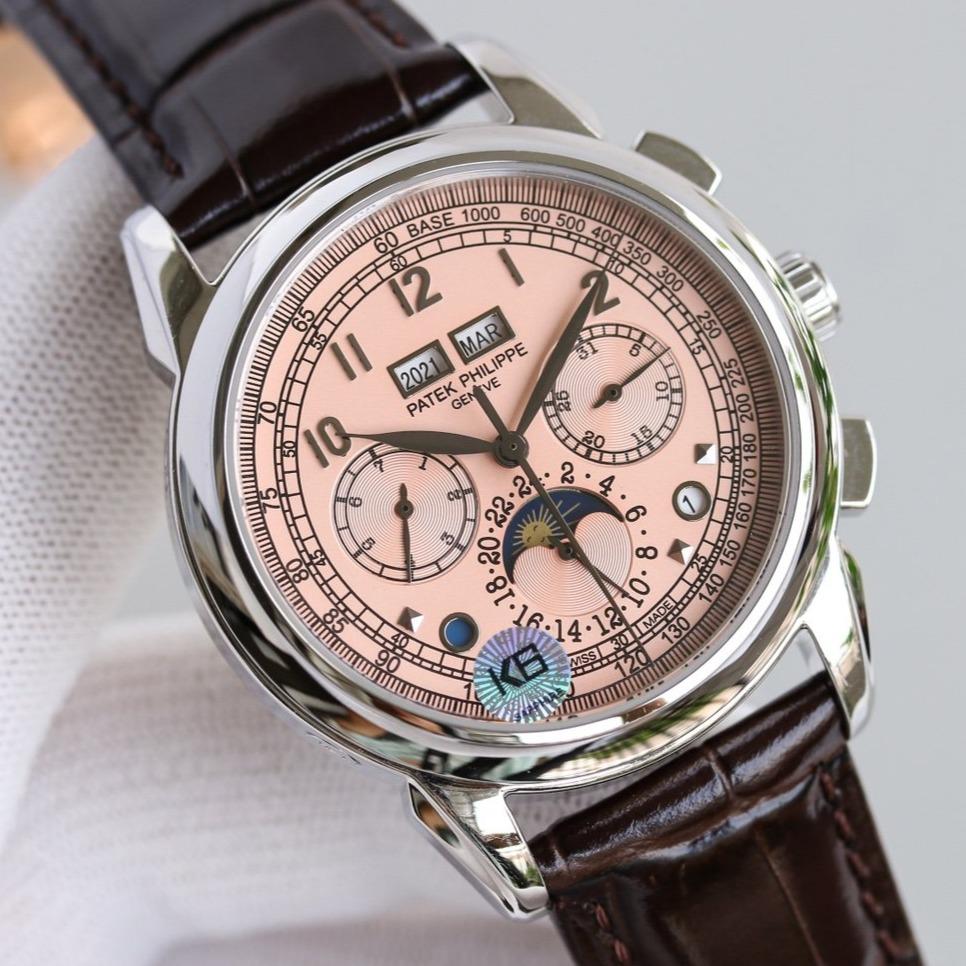PATEK GRAND COMPLICATION STAINLESS STEEL PINK DIAL