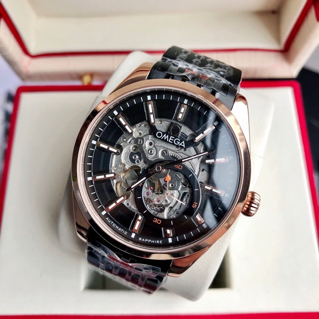 SEAMASTER SKELETON DIAL ROSE GOLD CASE