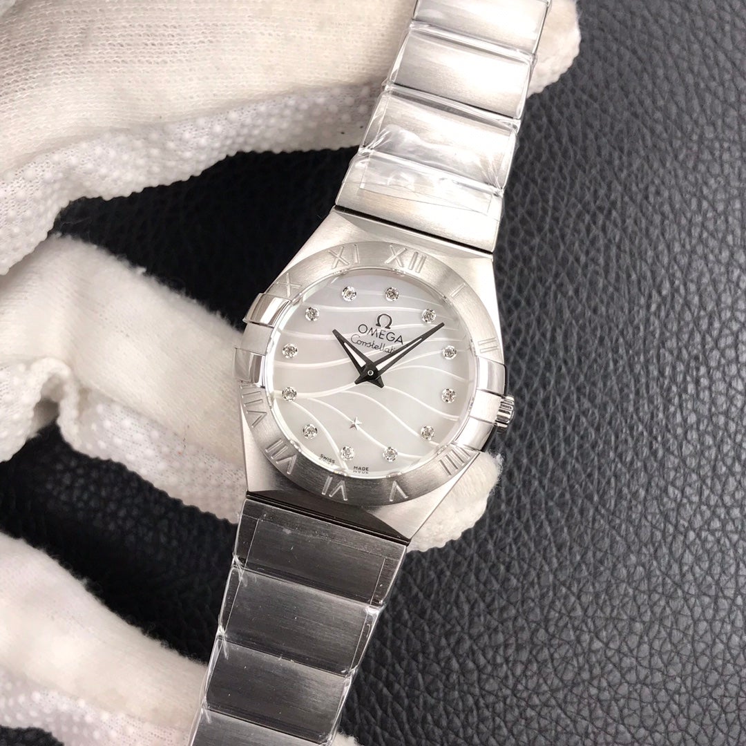 CONSTELLATION 27MM QUARTZ STEEL CASE MOP DIAL