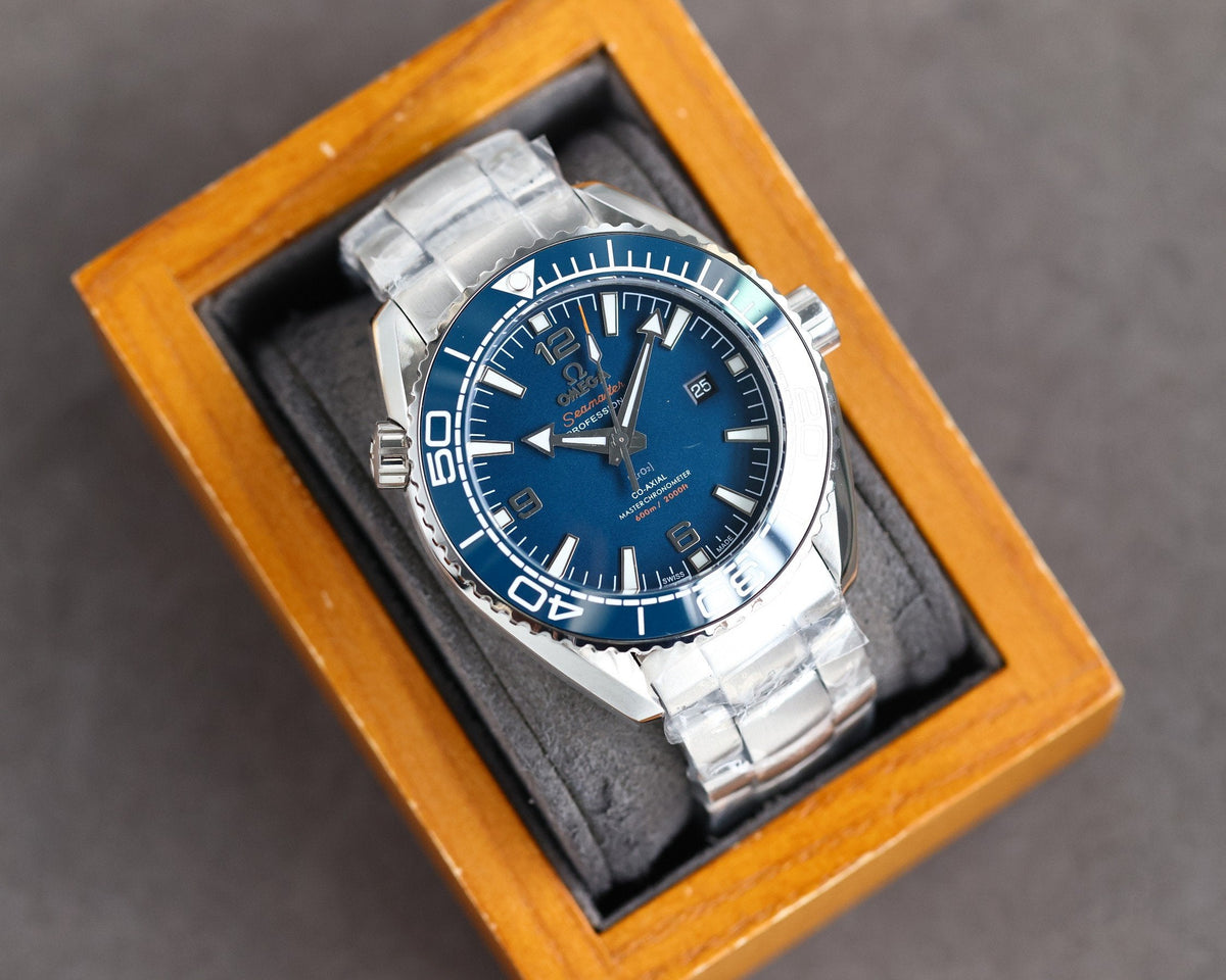 SEAMASTER PROFESSIONAL PLANET OCEAN 600M BLUE CERAMIC STEEL BRACELET