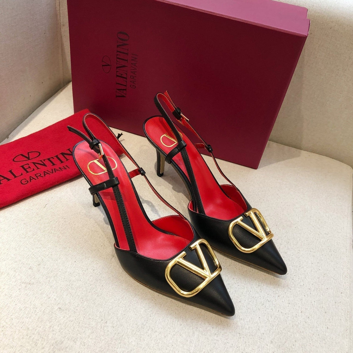 Valentino Slingback Pump 70mm Sheepskin