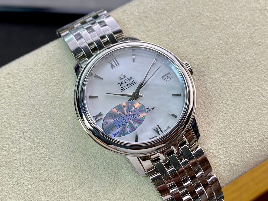 Omega De Ville 32.7mm Silver White Dial