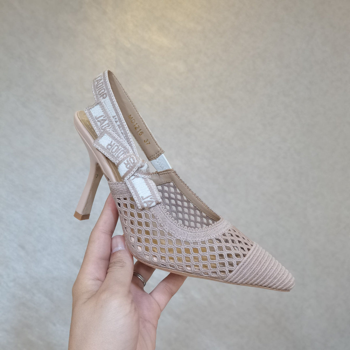 CD 25 J'Adior Slingback Heel Mesh and Leather 237890