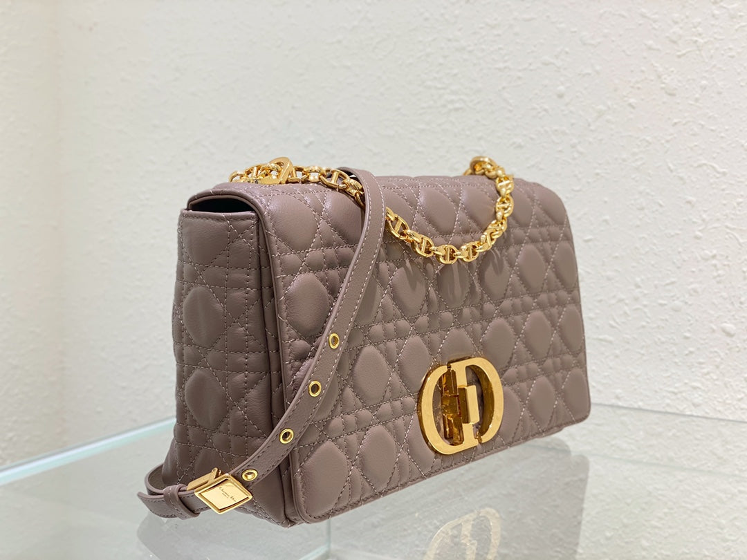 LARGE CARO BAG 28 WARM TAUPE CALFSKIN
