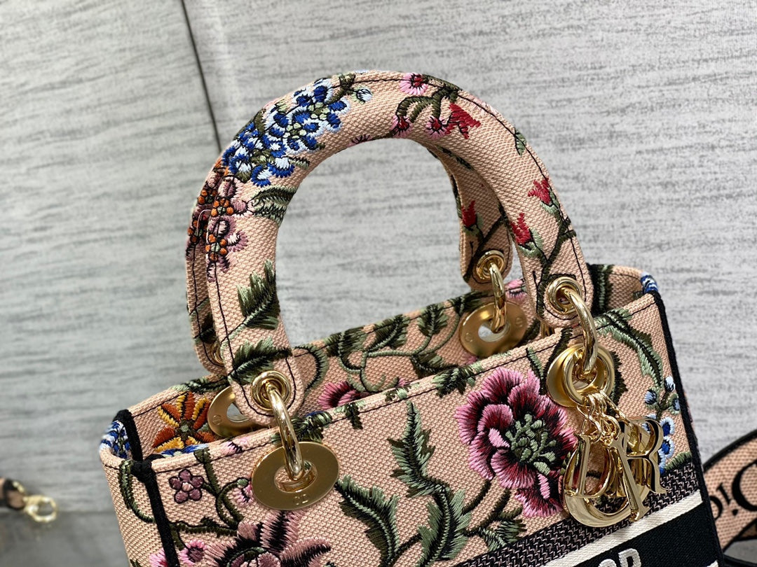 CD Floral Pollen 24 Lady Dior Bag Canvas 336648