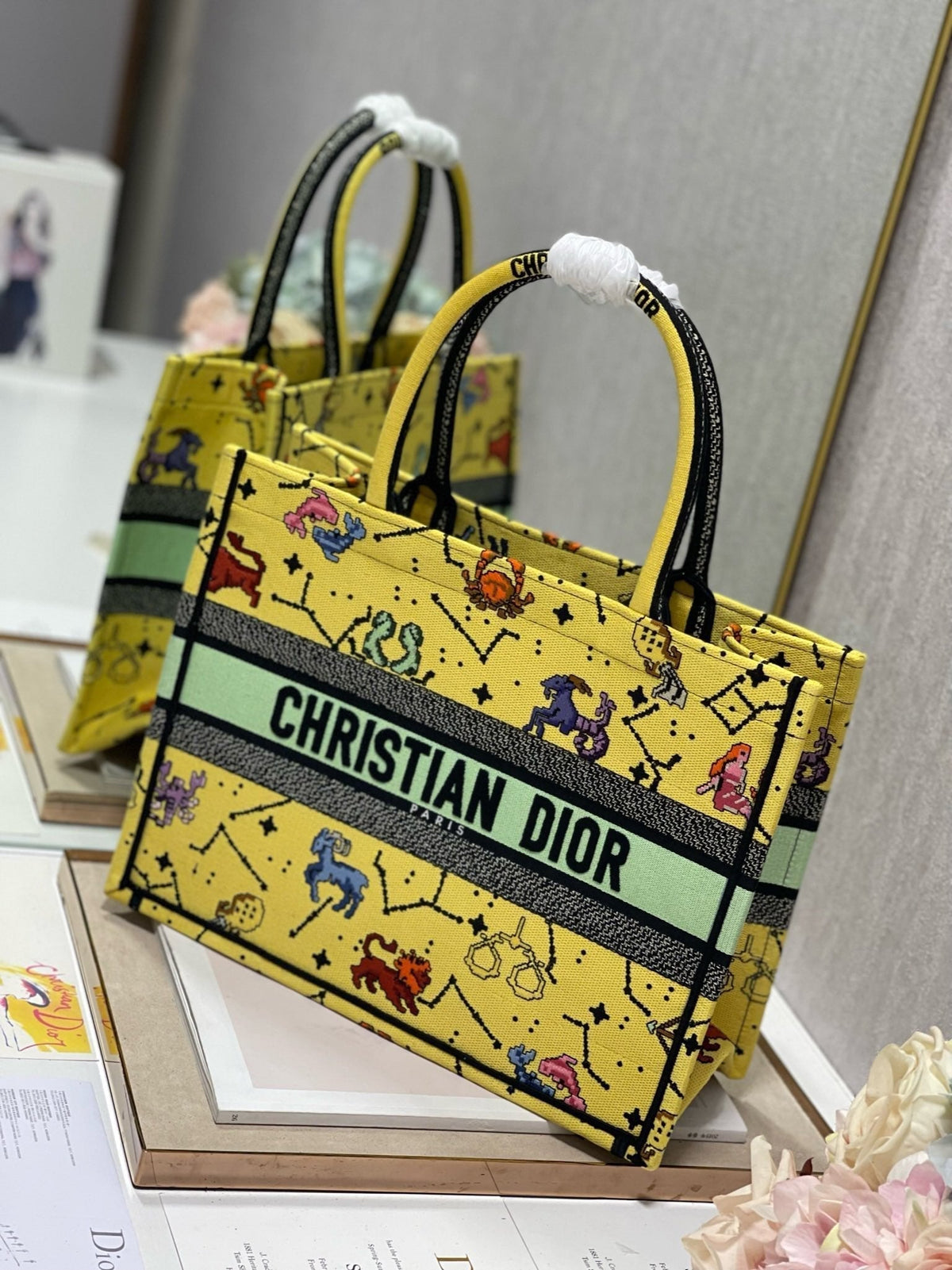 CD Tanabata Yellow Book Tote 36cm Bag Canvas 336543