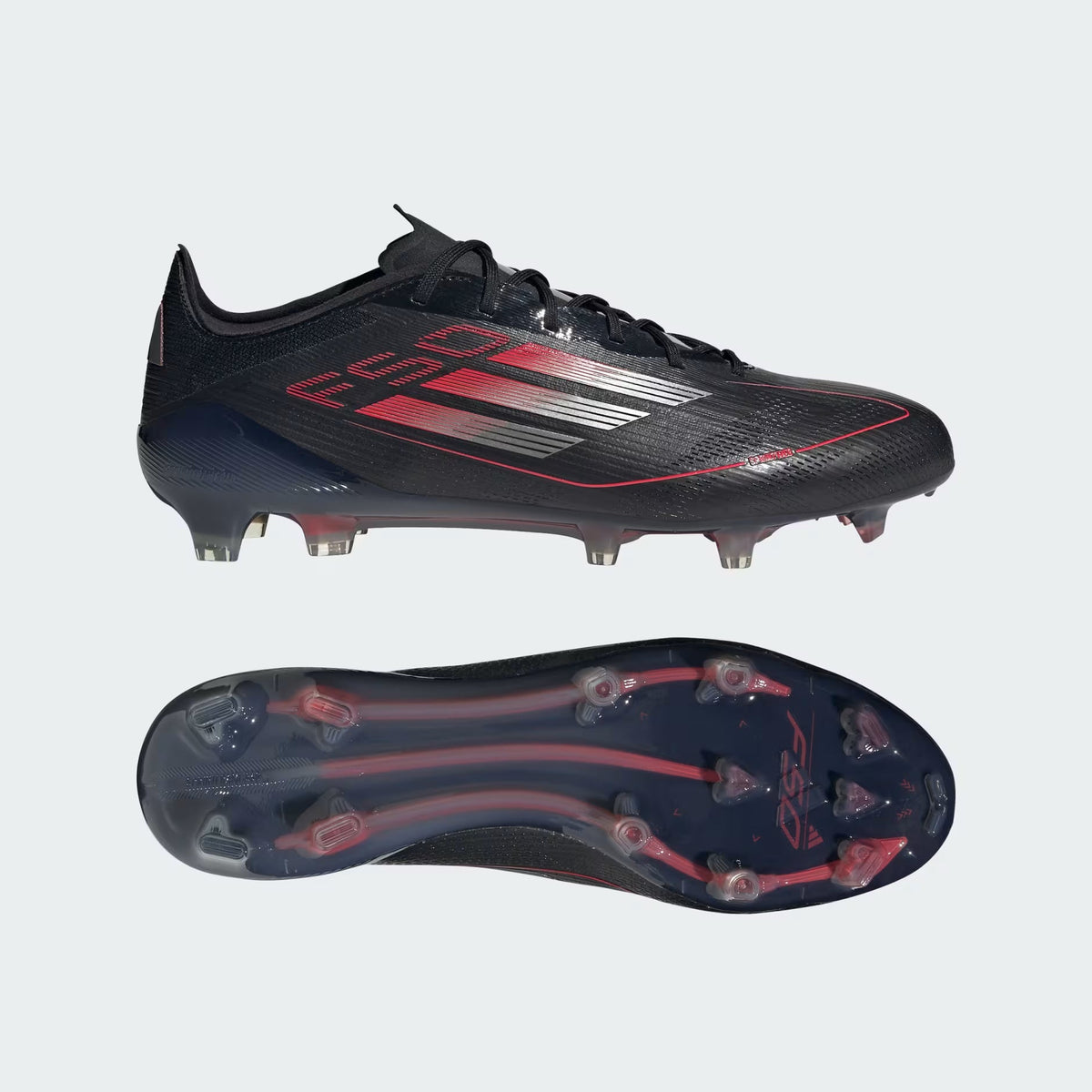 F50 Elite FG Laced Black/Red