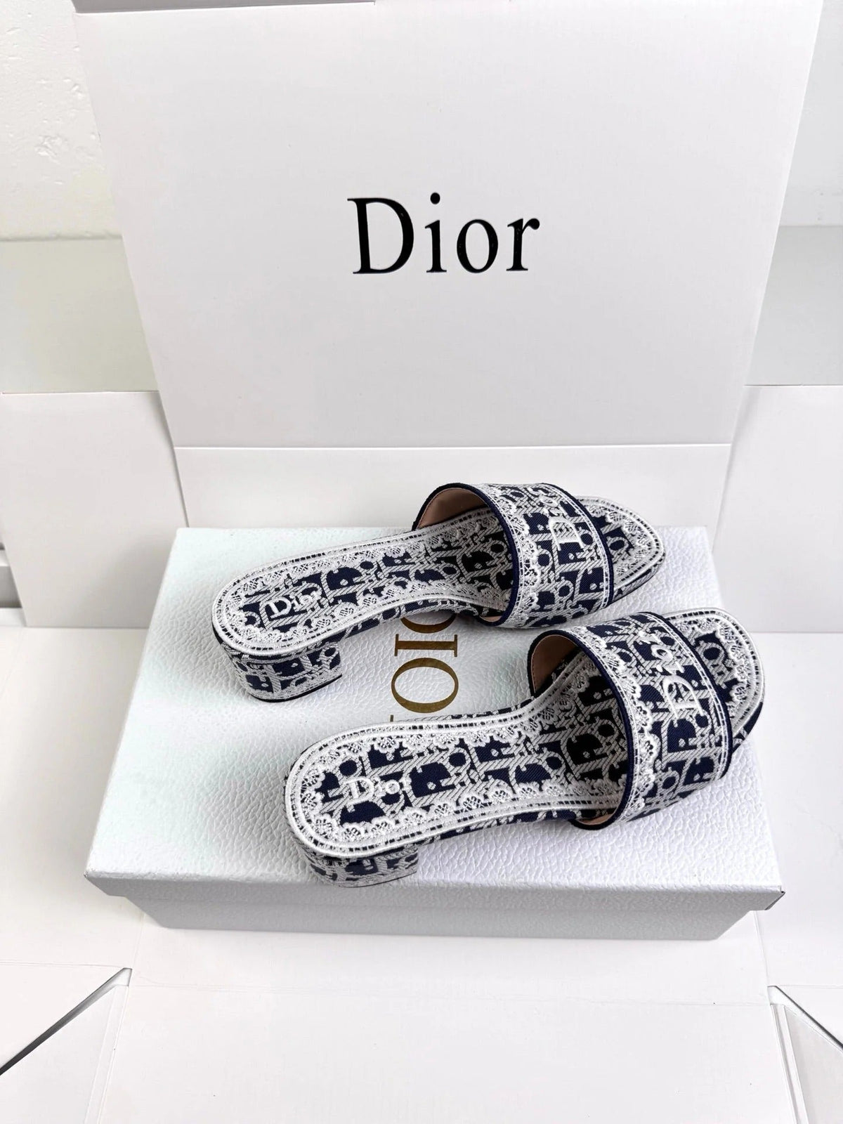 Dior 2026 Bow Sandal Canvas Leather 907874