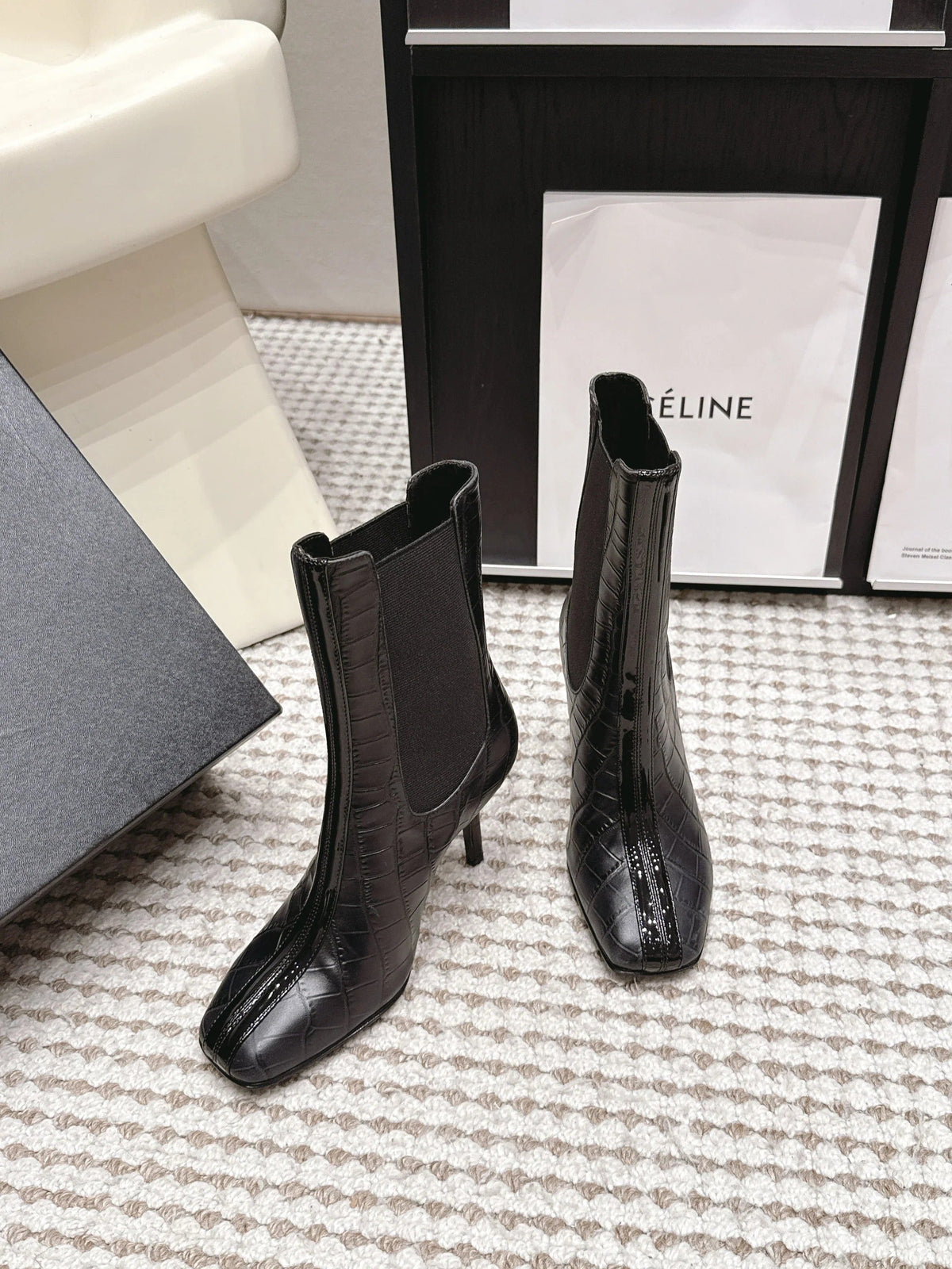 Chanel 2026 Boots 85mm Patent Calfskin 930660
