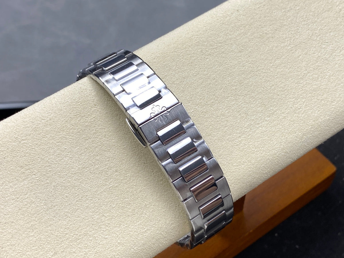 PATEK Nautilus 35.2mm Silver Black Pink Dial