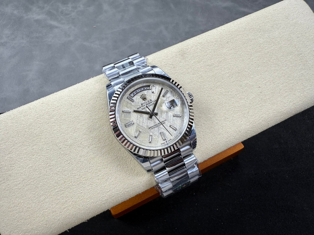 Rolex Day-Date 40mm Silver Gold