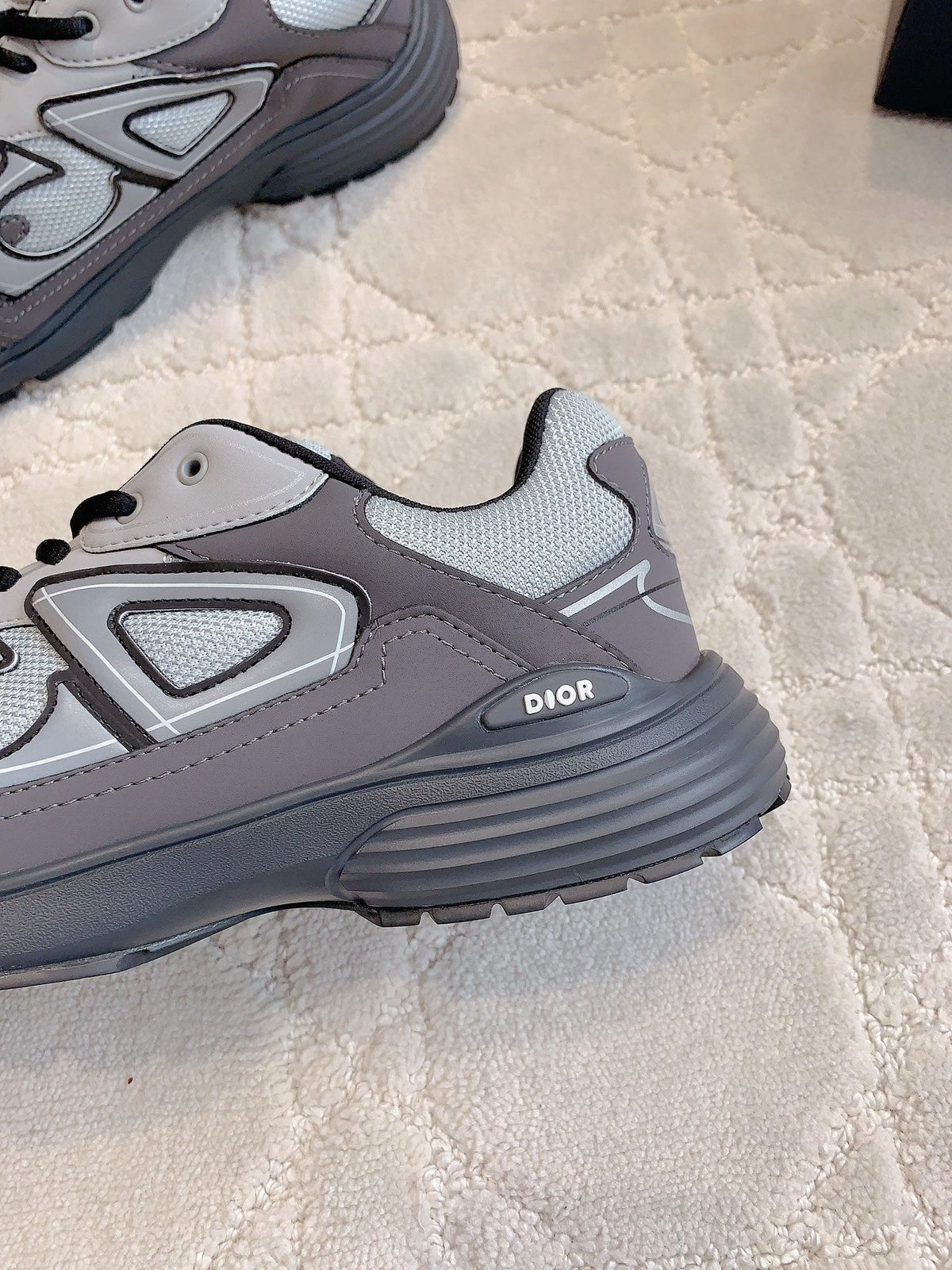 CD B30 Sneaker Grey Blue Mix Grey Black Polyester Mesh Fabric And Calfskin