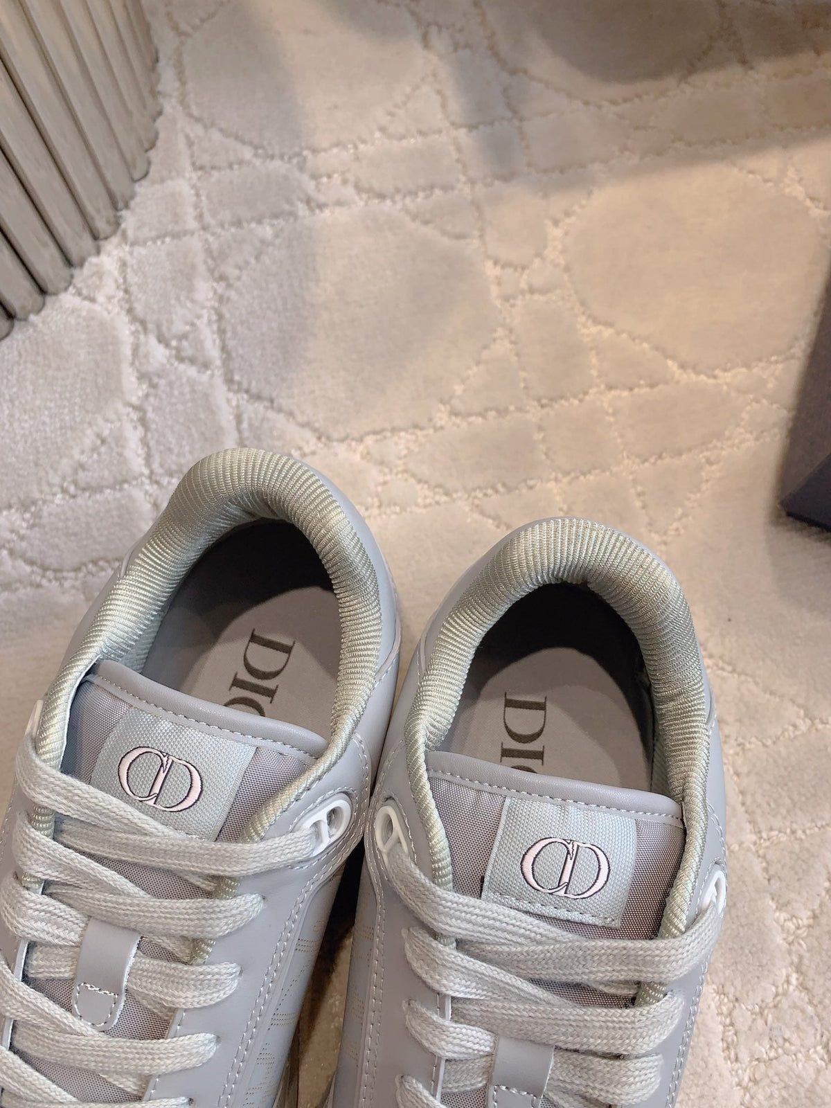 CD B27 Low-Top Sneaker Grey Print Calfskin