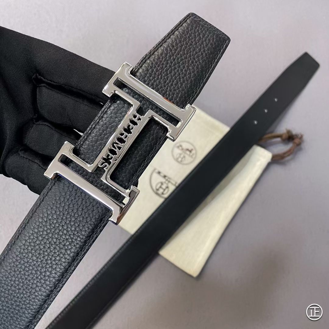 HM Buckle H Belt 38mm Calfskin 187197