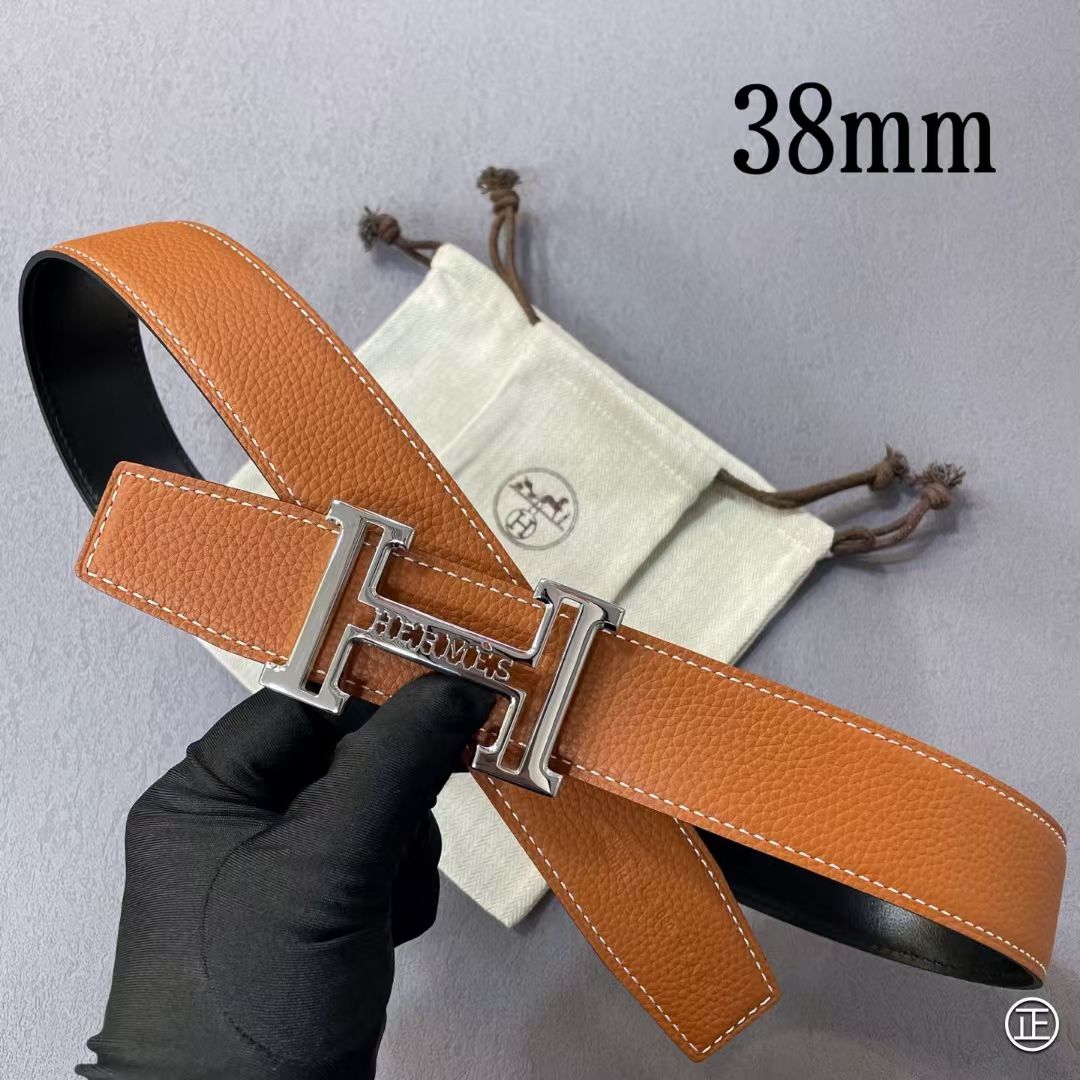 HM Buckle H Belt 38mm Calfskin 187197