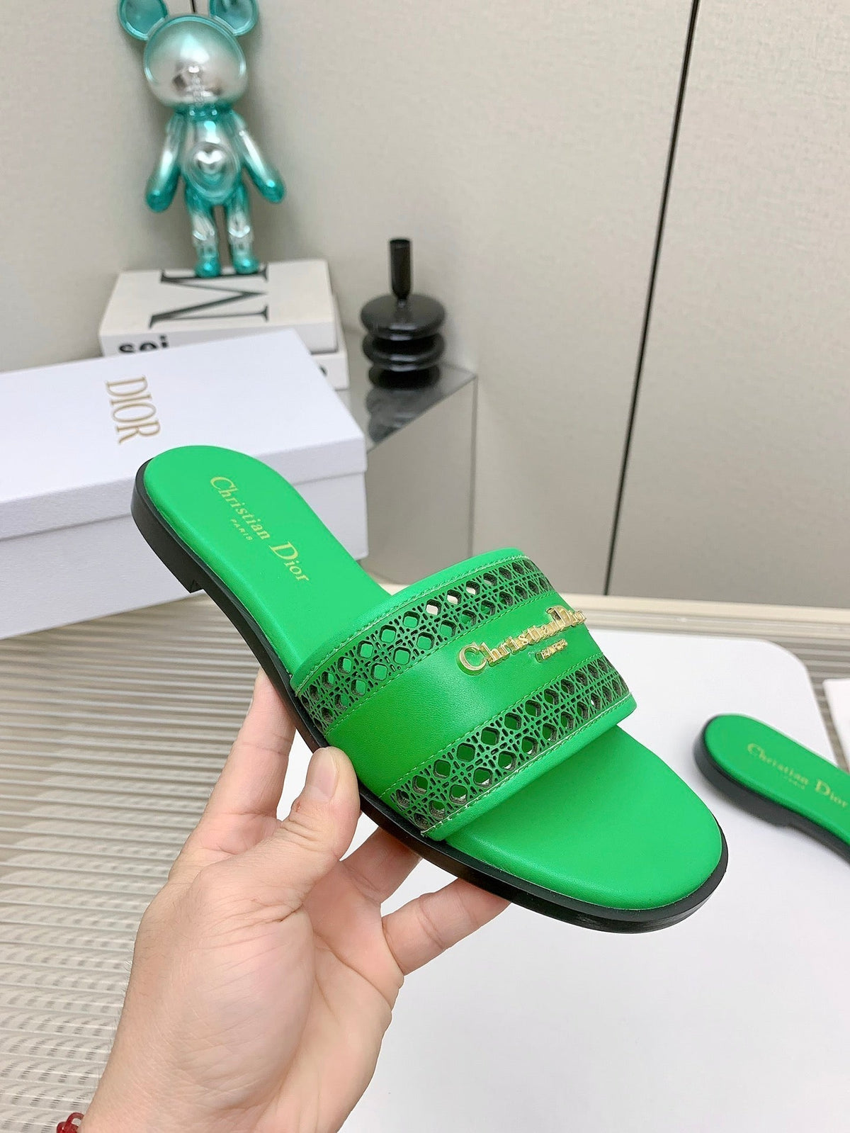 CD D-Lane Slide In Green Cowhide 106279