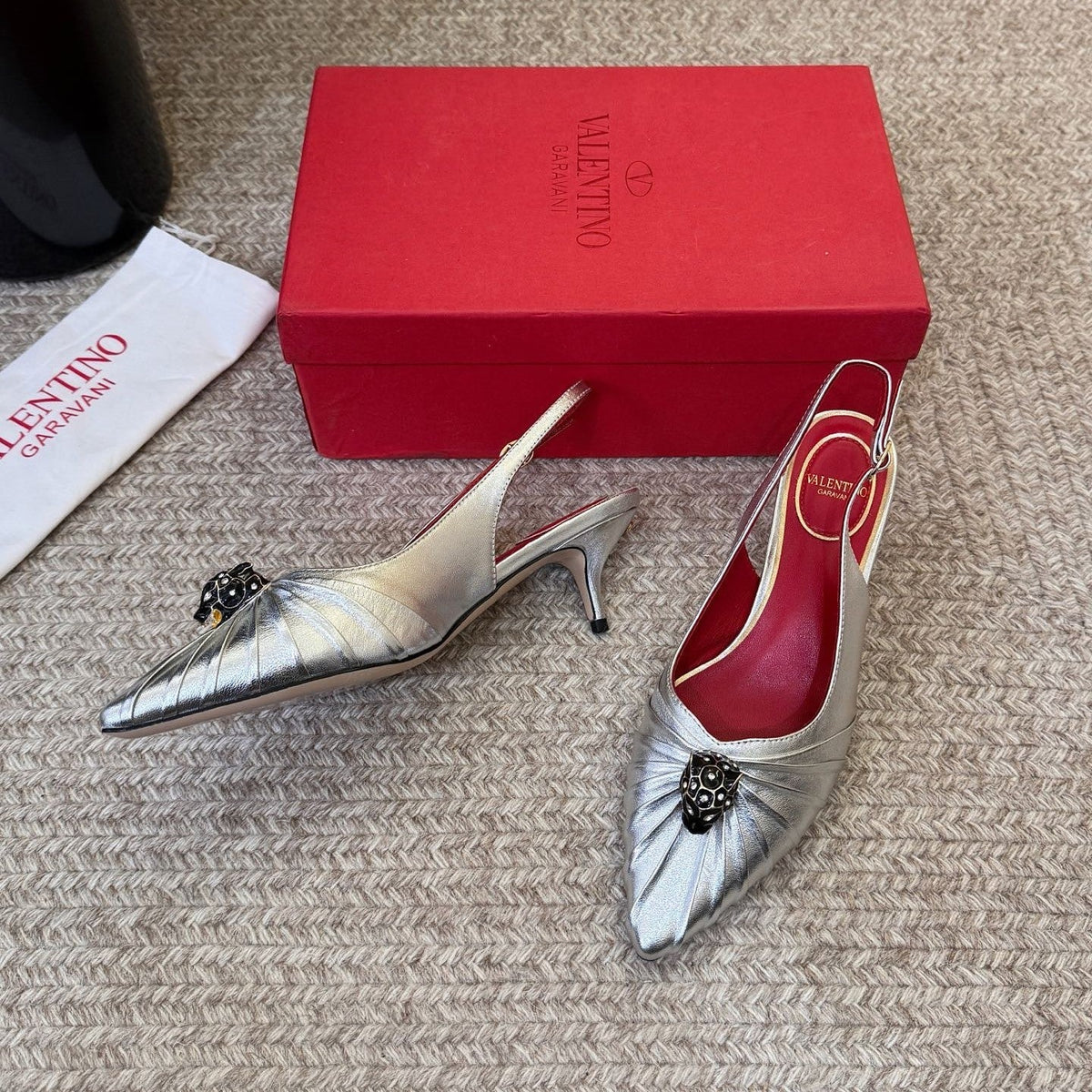 VT 26s Panthea Pumps 55mm Sliver Goatskin 104728