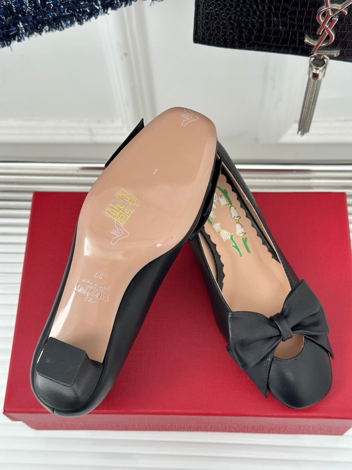 Bowow Pumps In Kidskin 40mm Black Lambskin 989188
