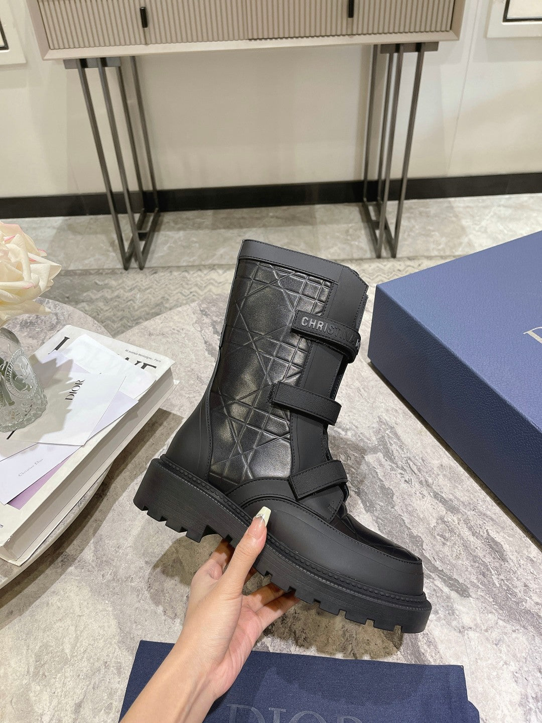 CD Dioranger Ankle Boot 45mm Black Calfskin