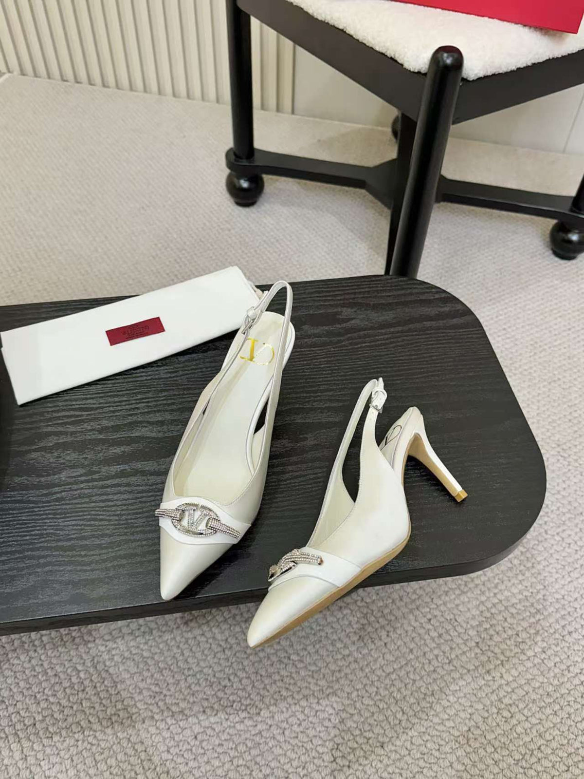 Valentino Slingback Pump High heels Silk 239562