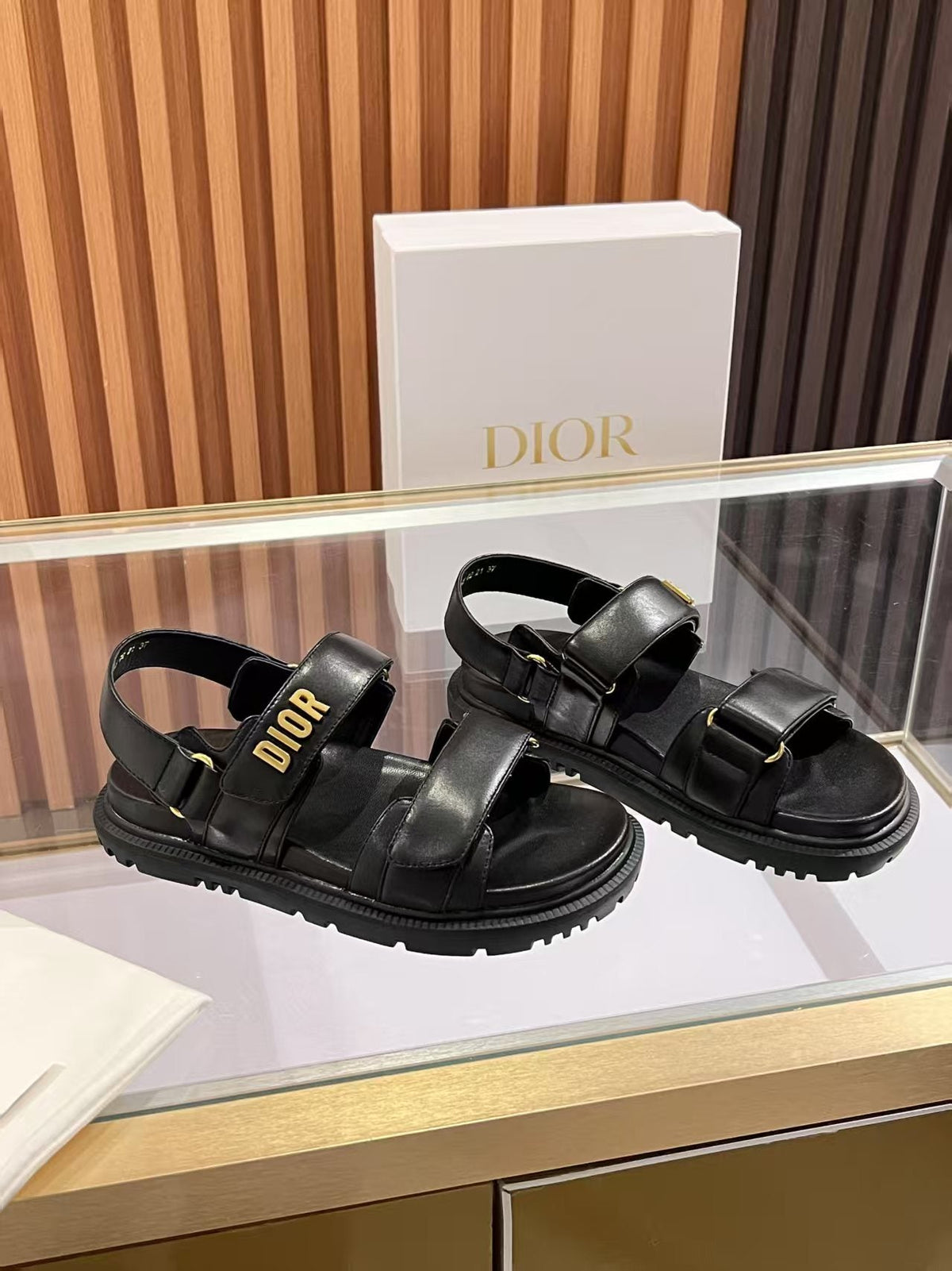 CD Dioract Sandal Quilted Cannage Calfskin and Lambskin 242446