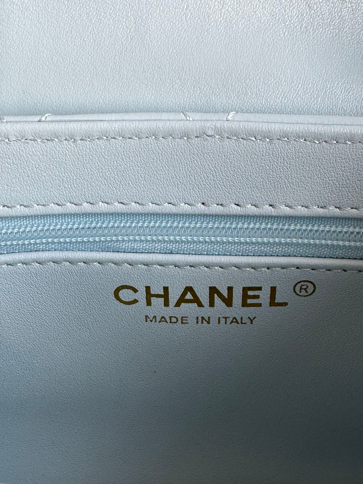 cc 24a nano 19cm kelly shopper bag cloud blue lambskin