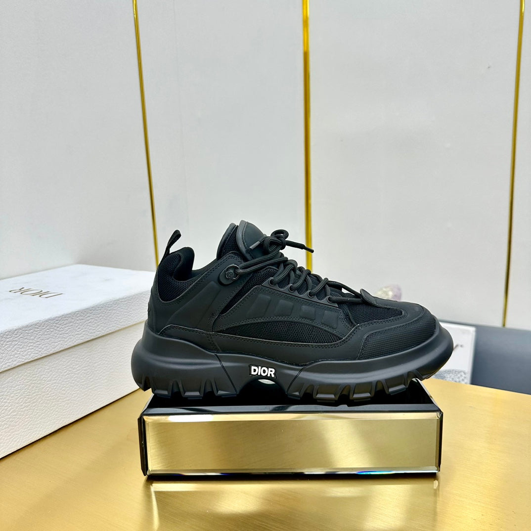 CD Sneaker 50mm In Black Cowhide And Mesh Fabric 111469