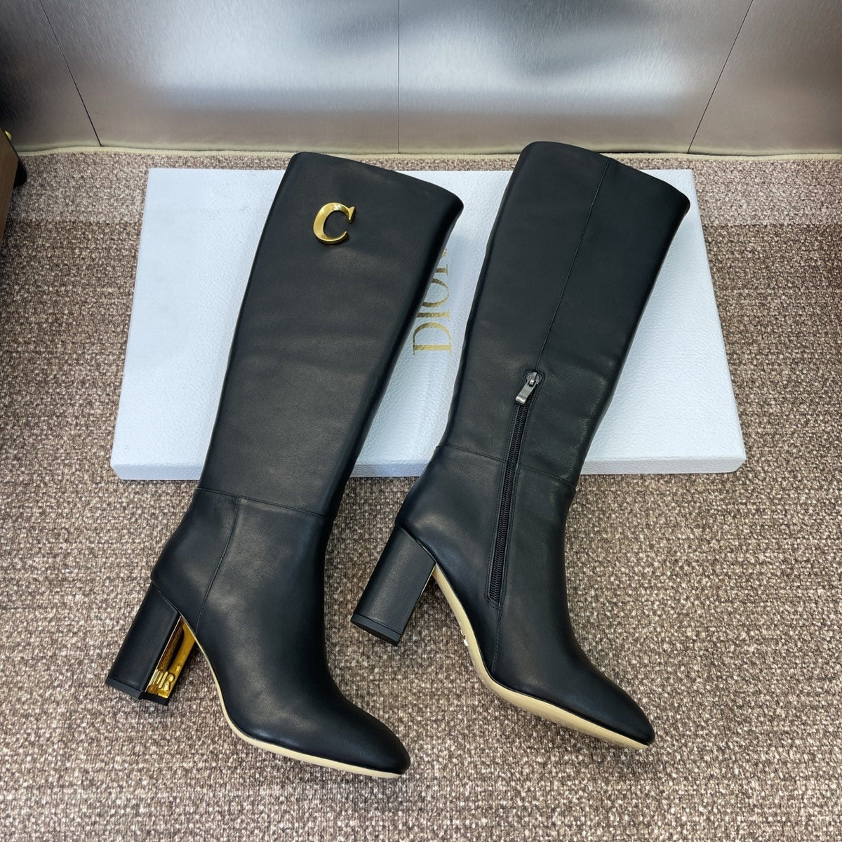 Dior 2025 D-Art Boot Black Calfskin 508533
