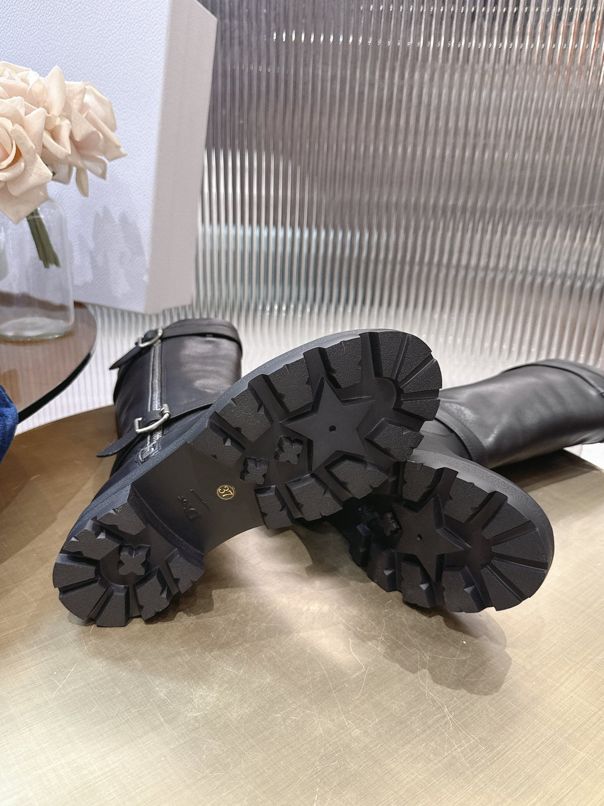 CD 25 high-top boots black calfskin 438777