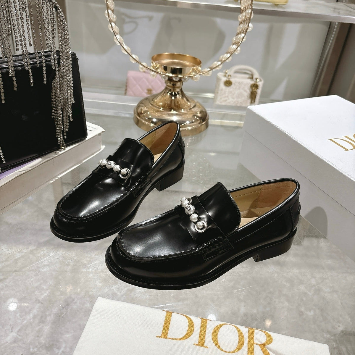 CD 25 Loafers Black Patent Leather 306929
