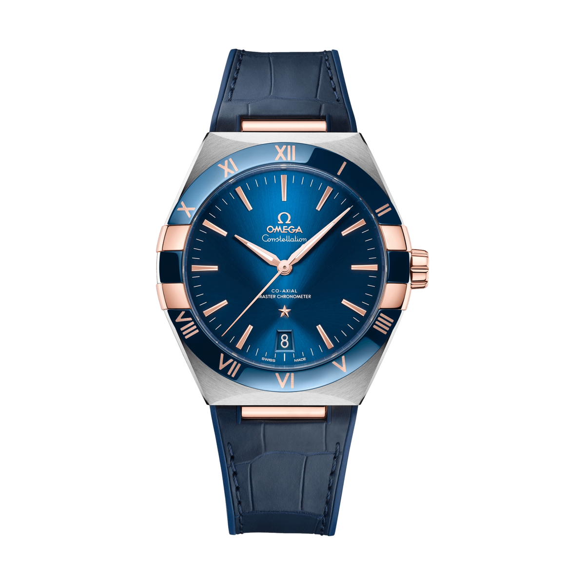 Constellation 41mm - Blue on Leather Strap