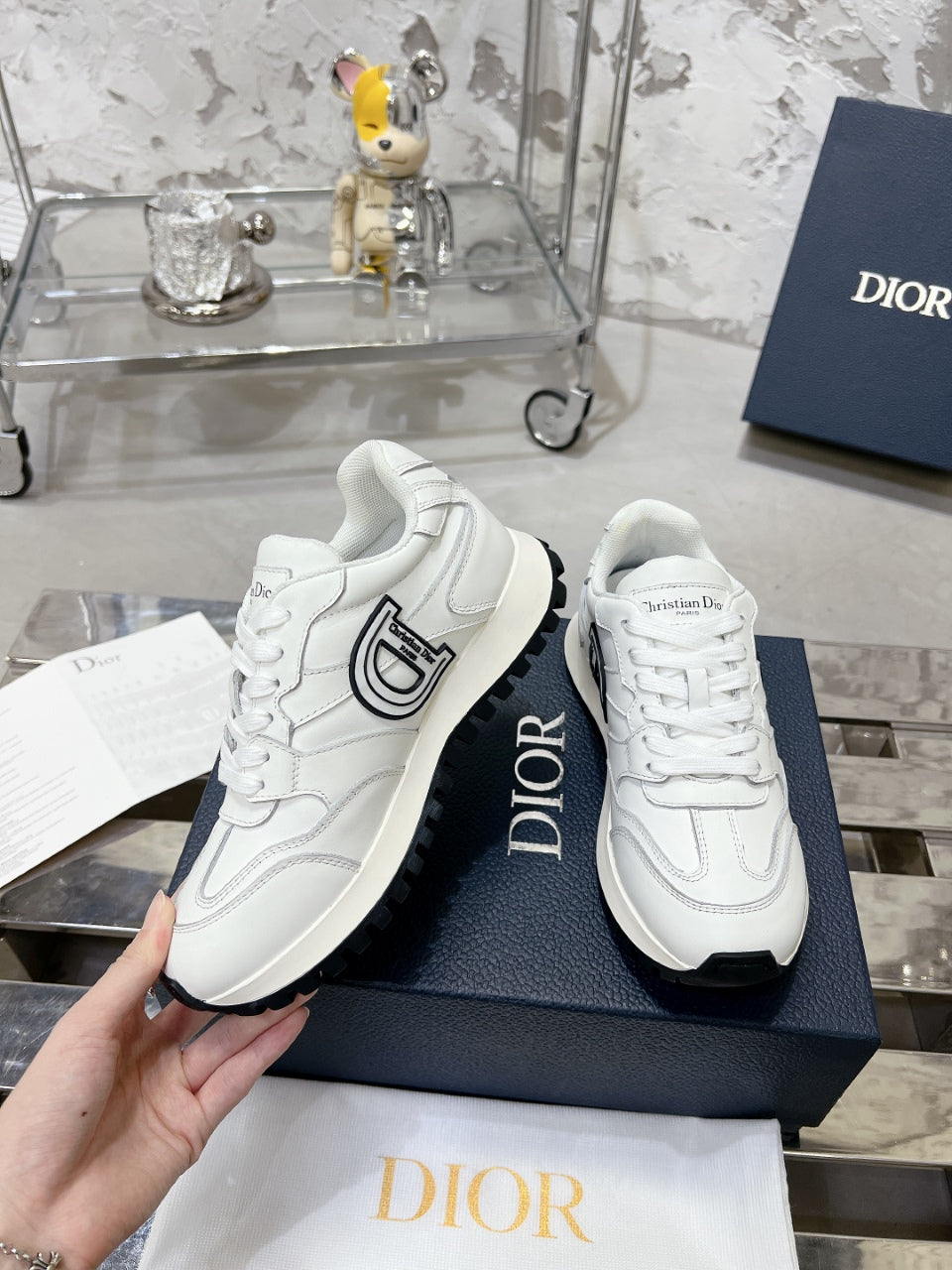 C'est Dior Sneaker 35mm White Cowhide