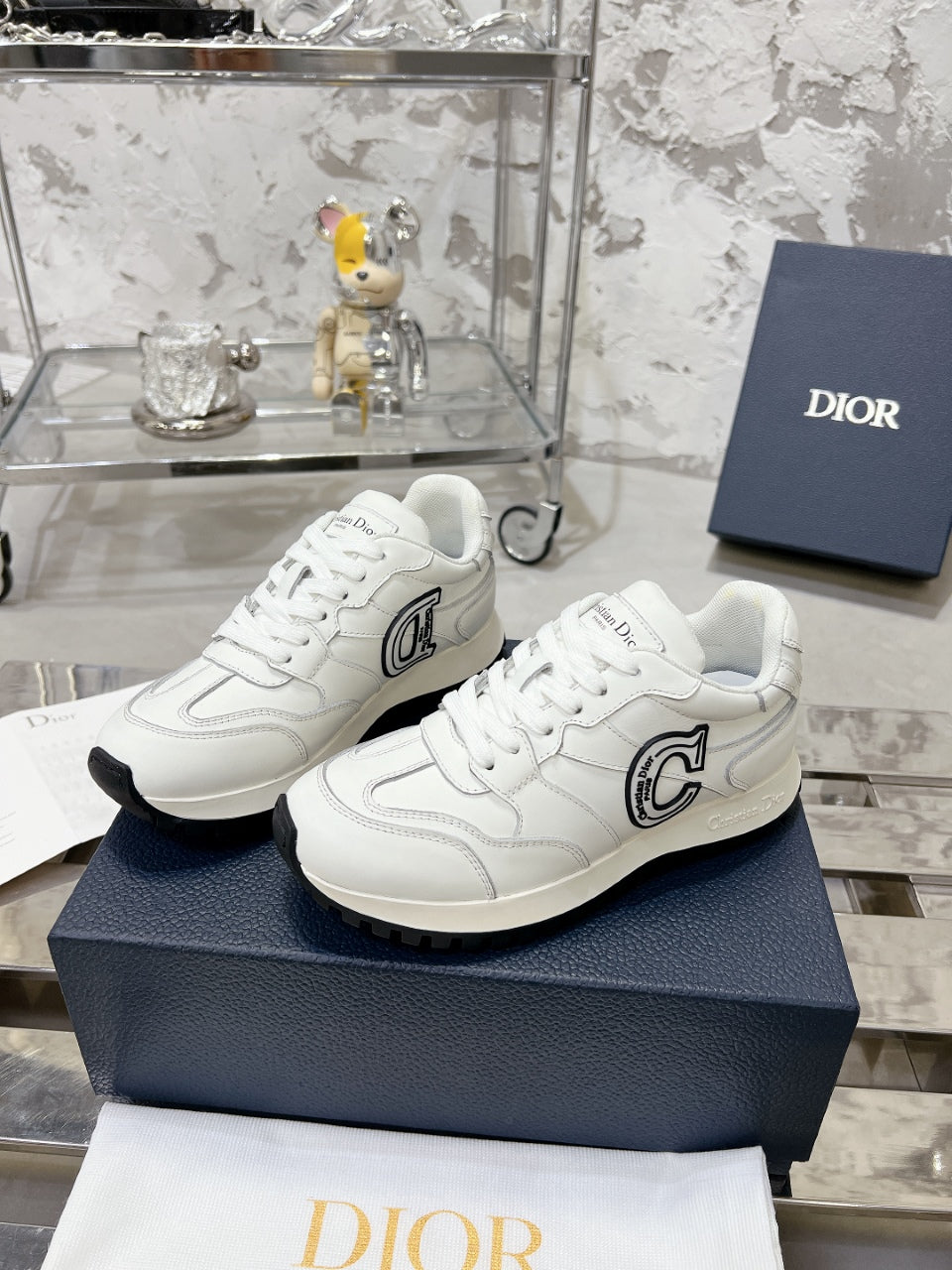C'est Dior Sneaker 35mm White Cowhide
