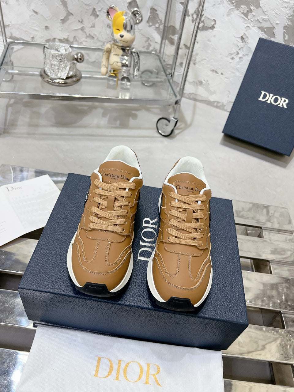 C'est Dior Sneaker 35mm Brown Cowhide