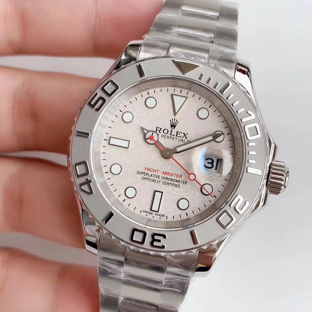 YACHT-MASTER 16622F STAINLESS STEEL WHITE DIAL