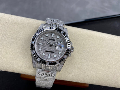 Rolex Submariner Date Black Full Diamond