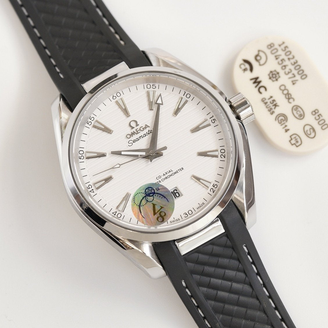 SEAMASTER AQUA TERRA 41MM STEEL CASE RUBBER STRAP