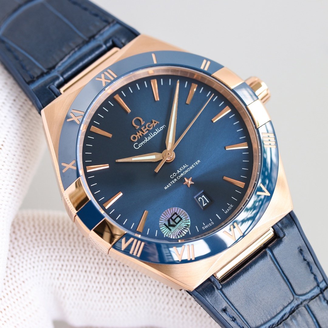 CONSTELLATION 41MM BLUE DIAL LEATHER