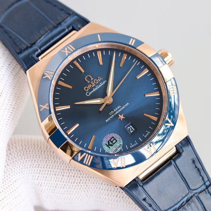 CONSTELLATION 41MM BLUE DIAL LEATHER