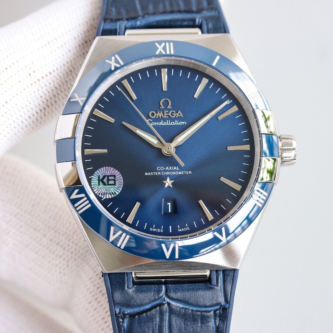 CONSTELLATION 41MM BLUE DIAL LEATHER