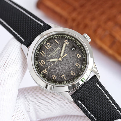 CALATRAVA 5226G-001 SILVER CASE BLACK DIAL