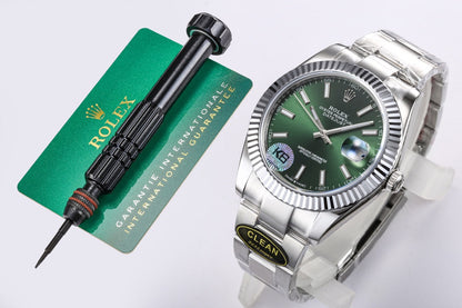 DATEJUST 36MM STEEL CASE GREEN DIAL