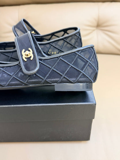CC Coco Beach 2026 Mesh Mary Jane Black Cowhide 888706