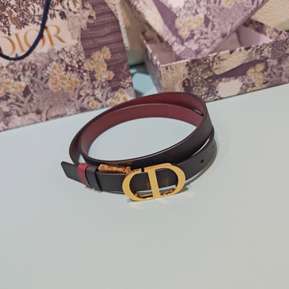 CD Montaigne Reversible 2cm Belt Buckle Leather 212480