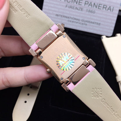 PATEK Twenty-Four 25mm Pink Gold Pink Strap