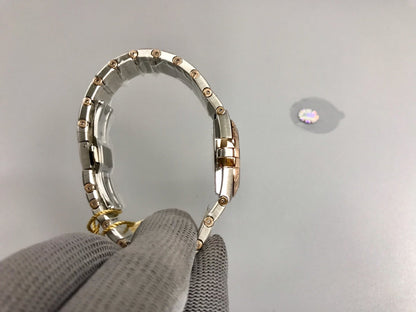 Omega Constellation 27mm Silver Pink Gold White Dial