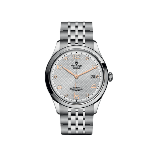 1926 39mm - Silver, Diamond-Set on Bracelet