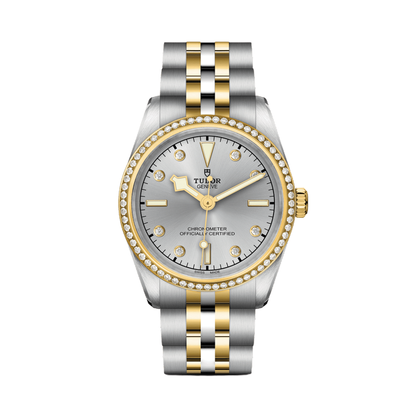 Black Bay One S&G 31mm - Silver, Diamond-Set, Diamond Bezel on Bracelet