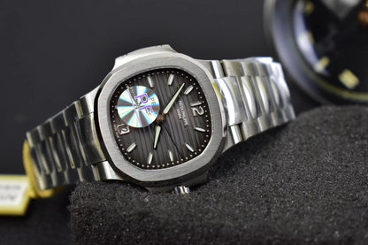 PATEK Nautilus 35mm Silver Black Dial