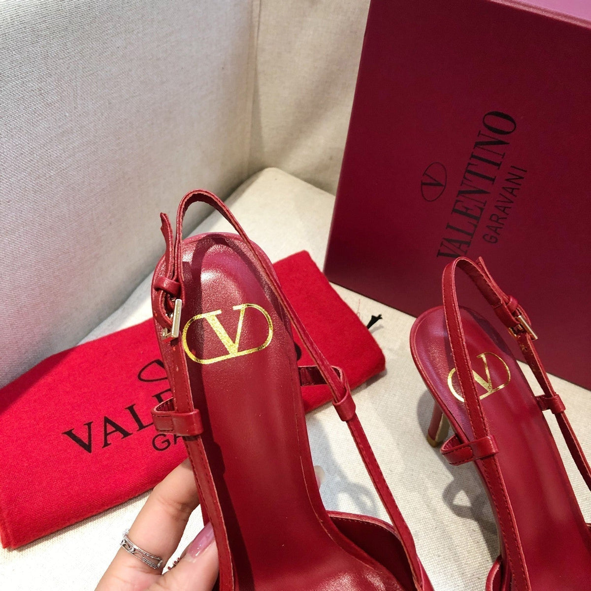 Valentino Slingback Pump 70mm Sheepskin